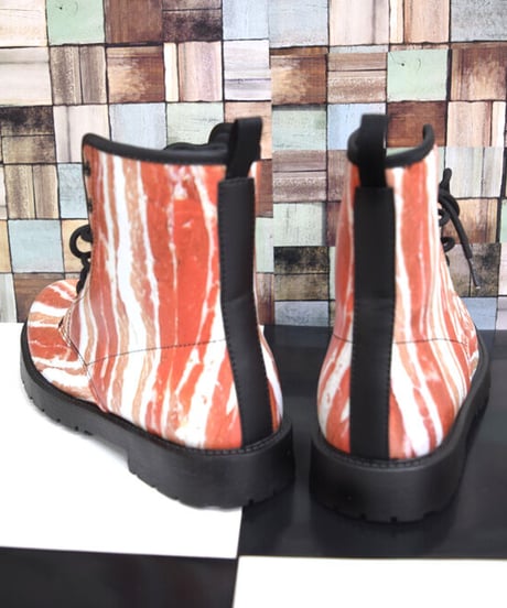 kki.ns-0001　MEAT BOOTS 　豚バラ 肉 8ホールブーツ。