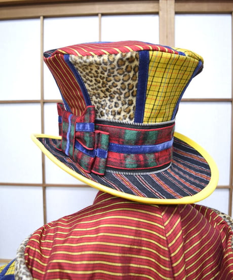 kki.2572　【KIMONO Custom】ユニオンジャックKIMONOジャケット＆グラモフォンシルクHAT　Set。