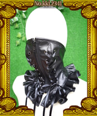 kki.2341　スピンドルフェイクレザーNeck Mask。