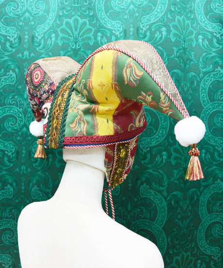 kki.2721　ヴィンテージジャガードジェスターHAT。