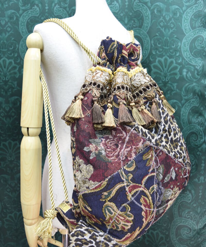 kki.2541 パッチワークゴブランのズタ袋。 | 危機裸裸商店WEBSHOP kki.2541 パッチワークゴブランのズタ袋。 | 危機裸裸商店WEBSHOP