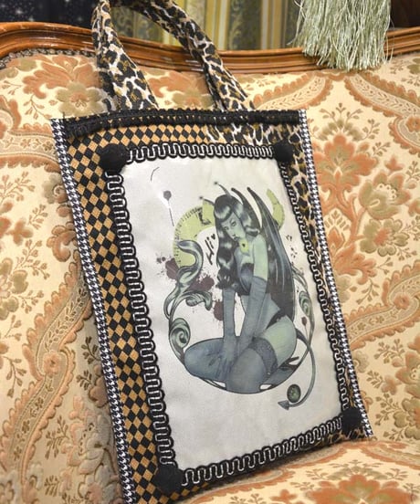 kki.SJ-003　SAKKIJEY◆collaboration　Art Tote BAG。＜devil girl＞