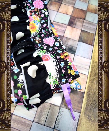 kki.2210　レトロチャイナきんちゃくBAG。＜くろ＞