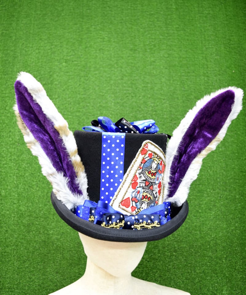 kki.2242 マジカルラビットドットリボンシルクHAT。 | 危機裸裸商店WEBSHOP