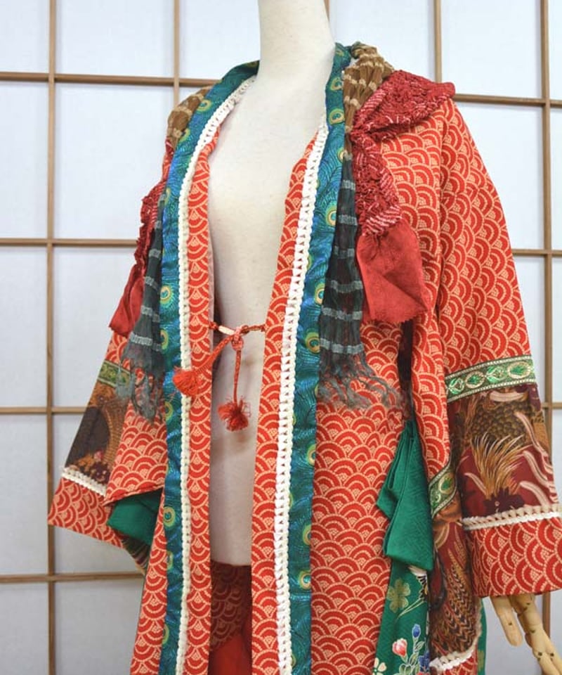 kki.2613 【KIMONO Custom】緑黄色着物羽織。 | 危機裸裸商店WEBSHOP