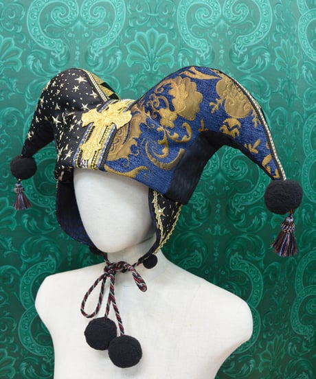 kki.2720　星空とジャガードのジェスターHAT。