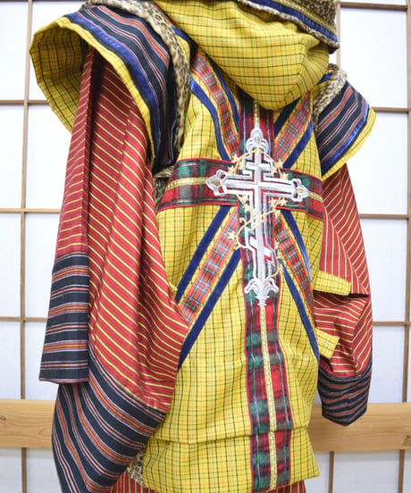 kki.2572　【KIMONO Custom】ユニオンジャックKIMONOジャケット＆グラモフォンシルクHAT　Set。