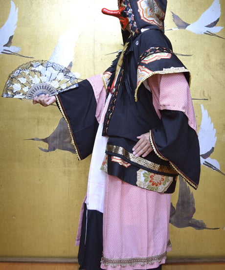 kki.2553　【KIMONO Custom】カラス天狗のKIMONOガウン。