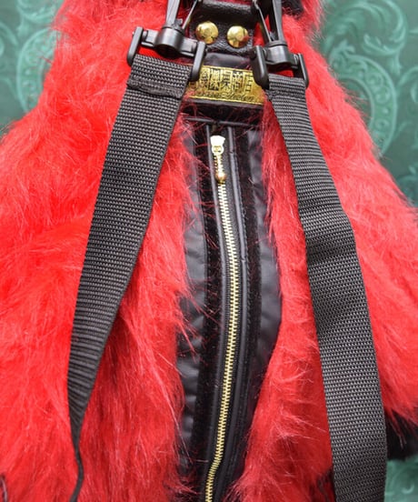 kki.2518　BLACK＆REDうさちゃんBAG。