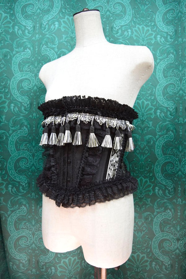 TRIPP NYC ブラックホワイト コルセット チューブトップ TRIPP NYC ブラックホワイト コルセット チューブトップ