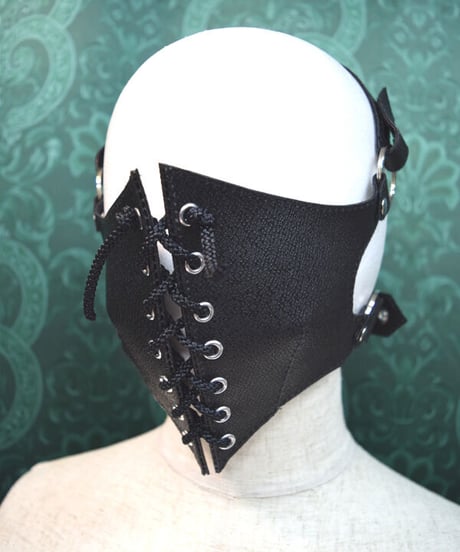kki.2397　スピンドルクロス拘束マスク。