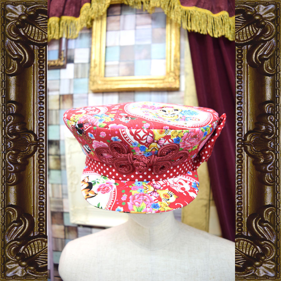 昭和レトロ●未使用●バンダイ明日のナージャ●キラリートキッズ●リボン帽子 UVケア 雑材リボンカンカン帽(52 紺): キッズ - ナルミヤ