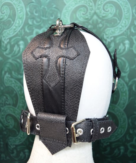 kki.2397　スピンドルクロス拘束マスク。