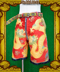 kki.2243　心は錦。眼とドラゴンのハーフパンツ。