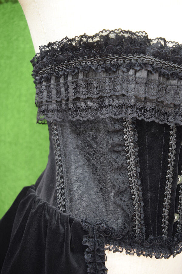 ブラックピースナウ シフォンコルセット Triple* fortune ／コルセットブラウス（黒） | chou chou ange