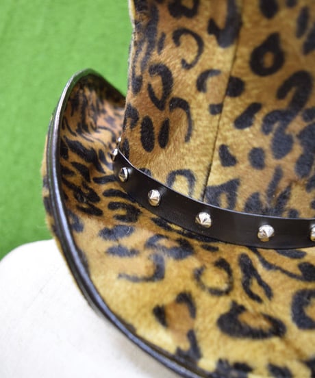 kki.2214　ブリティッシュレオパードグラモフォンシルクHAT。