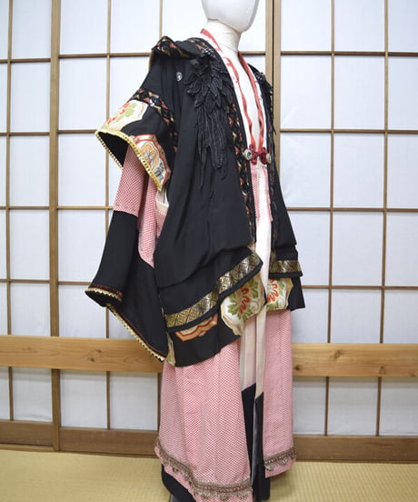 kki.2553　【KIMONO Custom】カラス天狗のKIMONOガウン。