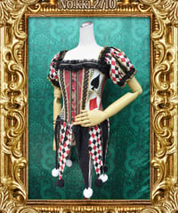 kki.2710　Trump joker　ロングコルセット。