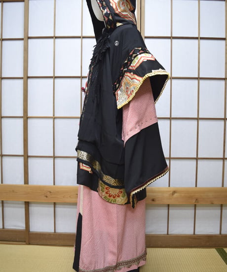 kki.2553　【KIMONO Custom】カラス天狗のKIMONOガウン。