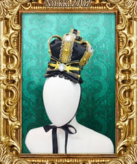 kki.2702　Black & Gold Star Mini Crown