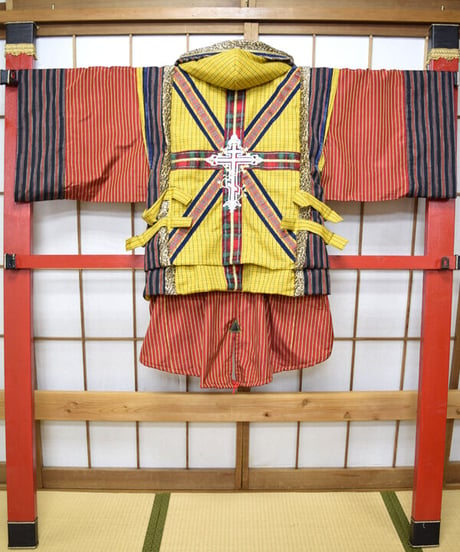 kki.2572　【KIMONO Custom】ユニオンジャックKIMONOジャケット＆グラモフォンシルクHAT　Set。