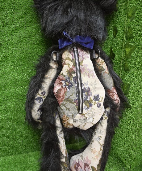 kki.2322　三つ子のゴブランまえかけくまちゃんBAG。＜長男ブラック＞