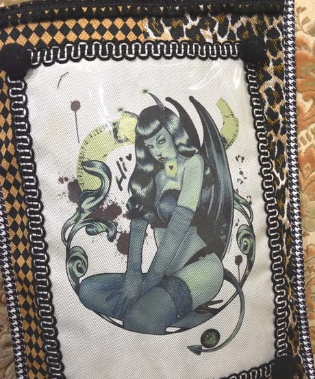 kki.SJ-003　SAKKIJEY◆collaboration　Art Tote BAG。＜devil girl＞
