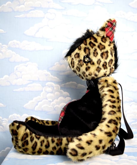 kki.2055　タータンチェックパンキッシュヒョウBAG。