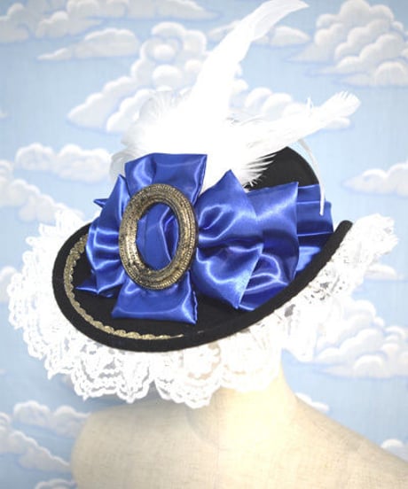 kki.1995　 額縁リボンサイドアップHAT。 ＜ブラック＞