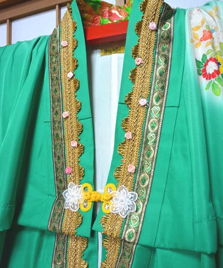 kki.2614　【KIMONO Custom】蝶のツカイKIMONOガウン。