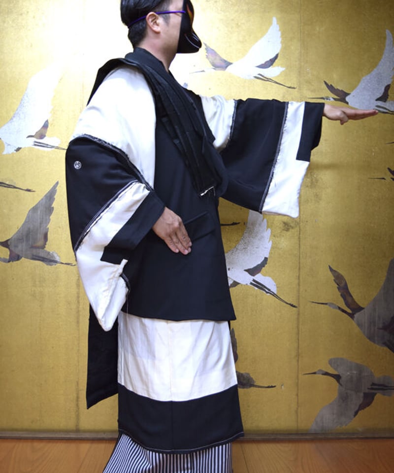 kki.2551 【KIMONO Custom】モノクロ裃ジャケット。 | 危機裸裸商店WEB