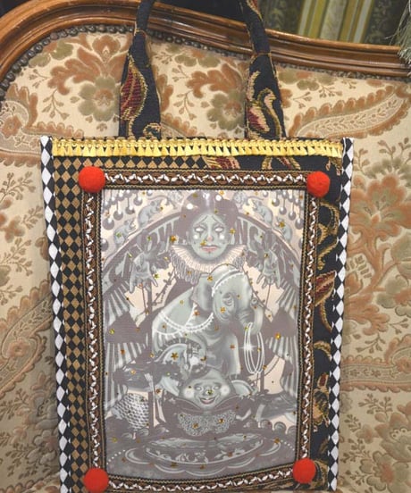 kki.SJ-001　SAKKIJEY◆collaboration　Art Tote BAG。＜サーカス＞