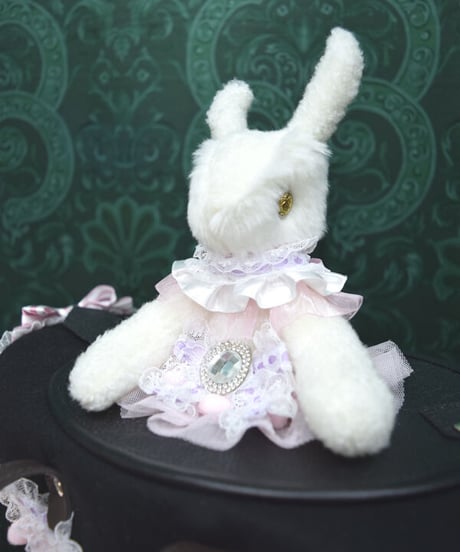 kki.2385　白うさぎのマジックシルクHATBAG。＜ピンク＞