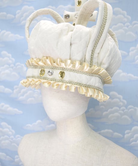 kki.2092　コットンキルティングクラウンHAT。