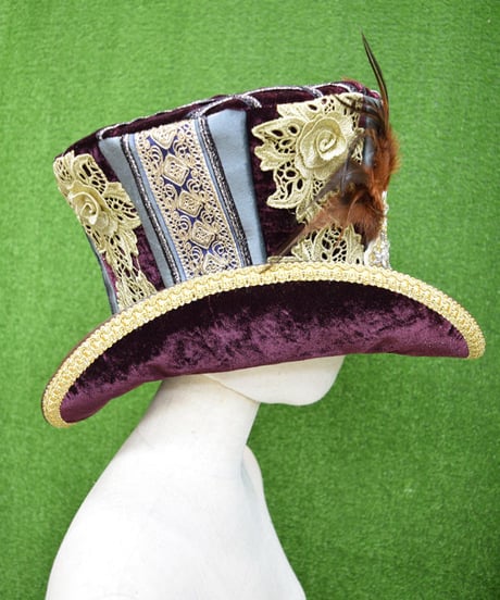 kki.2213　ロイヤルヴィンテージグラモフォンシルクHAT。