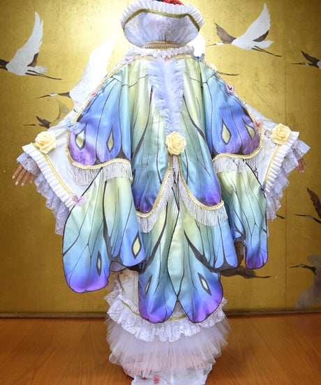kki.2552　【KIMONO Custom】春風と蝶の羽音KIMONOガウン。