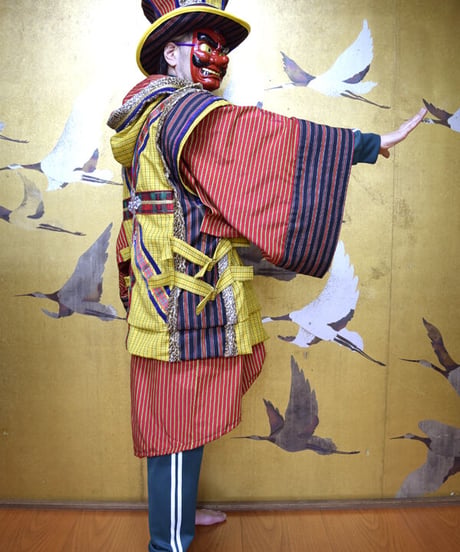 kki.2572　【KIMONO Custom】ユニオンジャックKIMONOジャケット＆グラモフォンシルクHAT　Set。