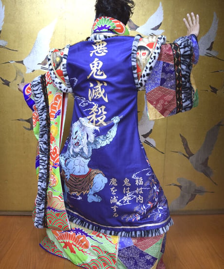 kki.2548　【KIMONO Custom】悪鬼滅殺特攻KIMONOガウン。