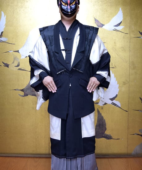 kki.2551　【KIMONO Custom】モノクロ裃ジャケット。