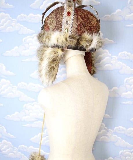 kki.2047　アンティーククラウンパイロットCAP。