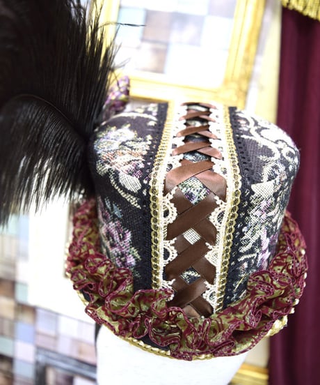 kki.2196　魔法のウサギ、ゴブランドールHAT＜ブラック＞。