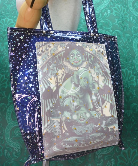 kki.SJ-004　SAKKIJEY◆collaboration Art Vinyl BAG。＜BLU/サーカス＞