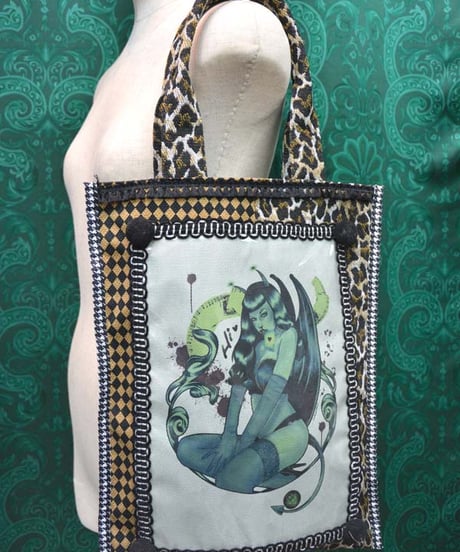 kki.SJ-003　SAKKIJEY◆collaboration　Art Tote BAG。＜devil girl＞