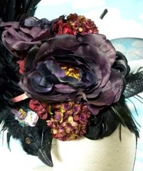 kki.1582　　星から堕ちた烏の花園ヘッドドレス 。