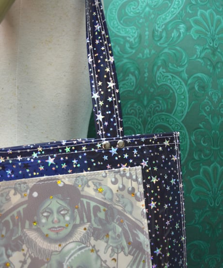 kki.SJ-004　SAKKIJEY◆collaboration Art Vinyl BAG。＜BLU/サーカス＞
