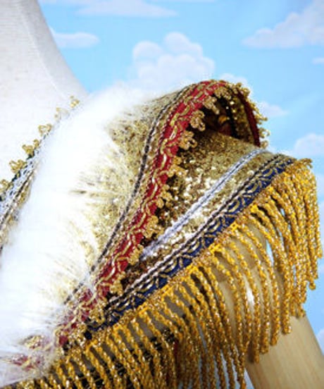 kki.1780　中国女皇帝の鎧バスクコルセット 。