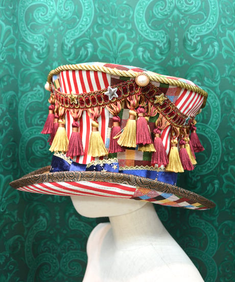 kki.2617　星屑のサーカスグラモフォンシルクHAT。