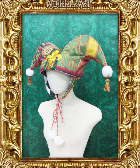 kki.2721　ヴィンテージジャガードジェスターHAT。