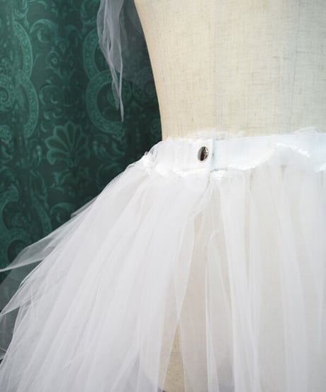 kki.2399　ハロウィンの花嫁チュールバッスル＆ベールカチューシャset。