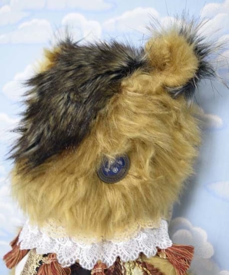 kki.2050　トランプスタイアンティークくまちゃんぬいぐるみBAG。